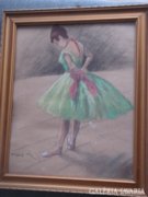 Fried Pál Zöld ruhás balerina