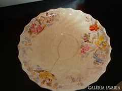 Antik angol kézzel festett virágos minitányér