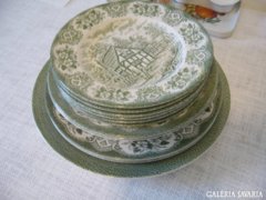 Angol   ZÖLD  színű  porcelán tányérok.