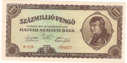 Százmillió pengő 1946 UNC