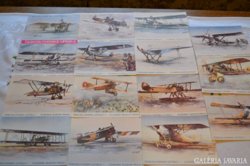 Repülőgépeket ábrázoló grafikai képeslapok