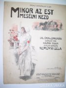 Vöröskeresztes nővér - Mühlbeck Károly grafika - kottán