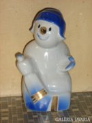 Dulevo jégkorongos hóember, orosz porcelán