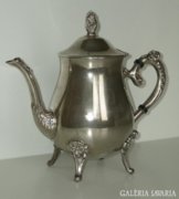 Szecessziós stílusú ezüstözött teáskanna