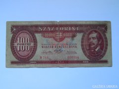 1947 100 Forint Kossuth címeres.