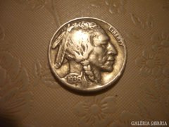 USA 5 Cent bölényes 1936  EF