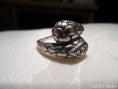 Kígyó ezüst gyűrű