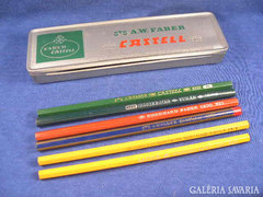 FABER CASTELL doboz + Ceruzák