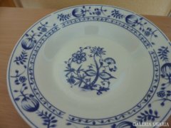 Hagymamintás kék tányér