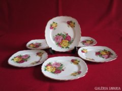 Regency rózsás tányérok
