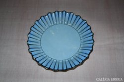 Altwien kék fekete szélű tányér