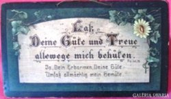 1916-l Német nyelvű konfirmálási tábla