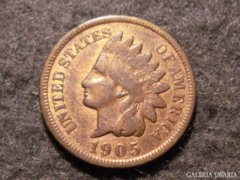 USA  1 cent    1905 (posta van !)