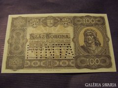 MINTA 100 korona UNC 1923