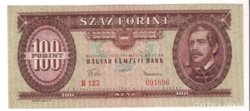 100 forint 1957 UNC