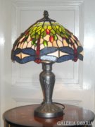 Szitakötős Tiffany asztali lámpa, 50 cm magas