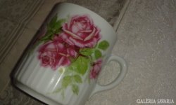 Zsolnay rózsás teás csésze