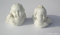 2 darab Wien-Augarten porcelán angyal puttó fej
