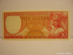 Suriname - 10 Gulden / 1963 / UNC .