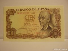 Spanyol - 100 Peseta / 1970 / UNC .