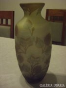 Gallé típusú üveg váza