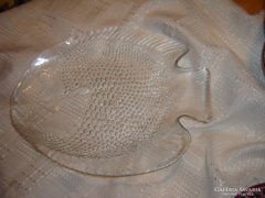 Hal formájú üveg tányér 26 cm 