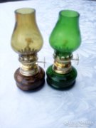 2 db mini petróleum lámpa