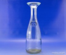 0A290 Régi különleges üveg palack liliom jelzéssel