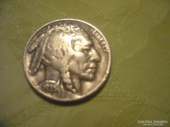 USA 5 Cent bölényes 1935 EF