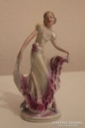 Art Deco porcelán táncosnő