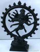 Táncoló Siva Nátárádzsa indiai bronz szobor