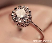 18 k aranyozott gyémánt gyűrű (labor ) új