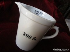  ZSOLNAY porcelán mérő PATIKA edény 500 gramm