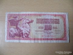 JUGOSZLÁVIA 100 DINÁR 1981 BT