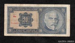 20 korona 1926 Csehszlovákia