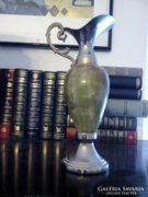Gyönyörű ezüstözött onix váza