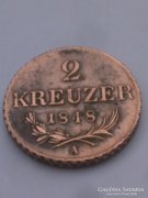 1848  2 Kreuzer Szuper állapot !!