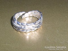 Babér mint 925-ös ezüst vastag karikagyűrű