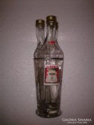 Antik üveg, vermutos butélia, hármas díszüveg