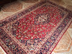  Iráni Kézi csomózású Keshan perzsa szőnyeg,150x260-cm