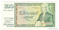 100 korona krónur 1961 Izland
