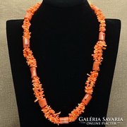 Narancs valódi korall nyakék