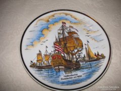 Holland  , hajó flotta ,  porcelán emlék tányér  1981.