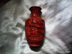 Kínai vörös cinóber váza