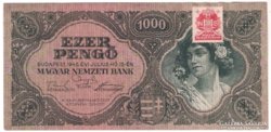 1000 Pengő Bélyegzett 1945 UNC