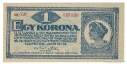 1 korona 1920 UNC