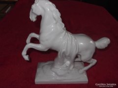 Antik K.P.M porcelán lovas szobor
