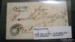1864. 10 kr levélen