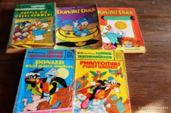 5 db Walt Disney képregény Donald Duck német!