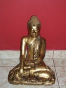 Fa faragott buddha figura